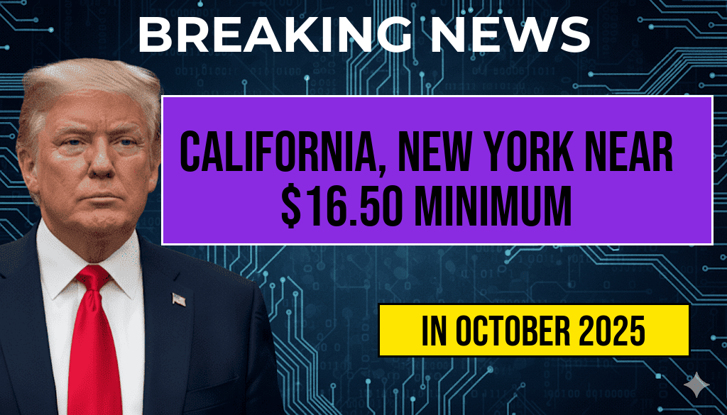 California and New York Approaching $16.50 Hourly Minimum Wage Milestone