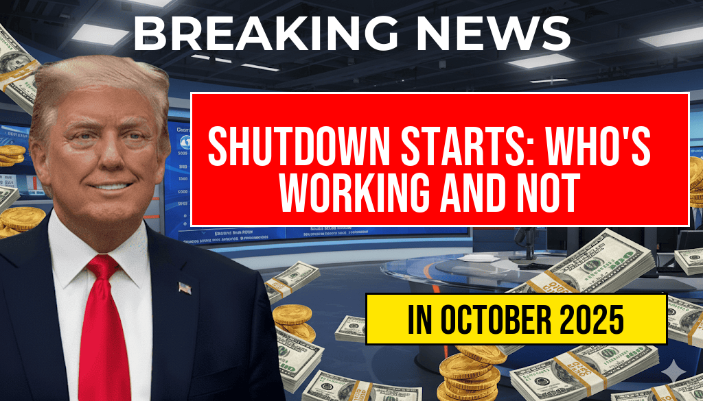 Government Shutdown Begins: Agency-by-Agency Breakdown of Who’s Working and Who’s Not — Including Social Security, IRS, Defense, and TSA