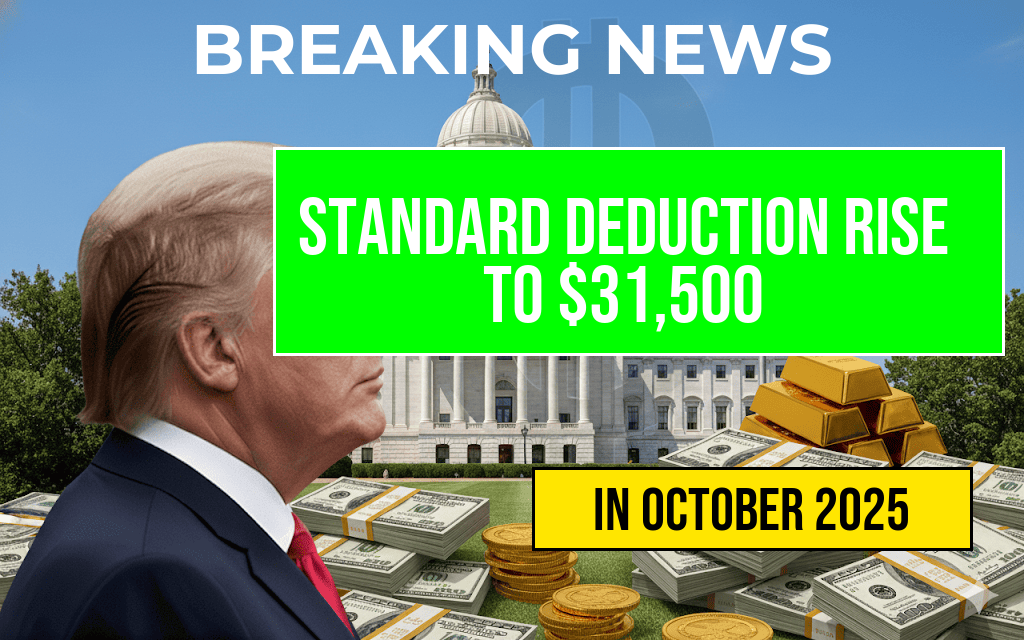 Standard Deduction Increase: New Law Raises Married Filing Jointly Deduction to Thirty-One Thousand Five Hundred Dollars