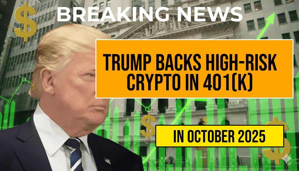 Trump Advocates for Allowing High-Risk Cryptocurrency Investments in Retirement Plans Under New 401(k) Rule
