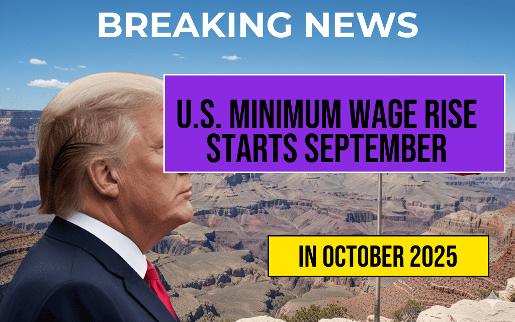 U.S. Minimum Wage Increase Effective September 30, 2025 — Full List of New Hourly Rates